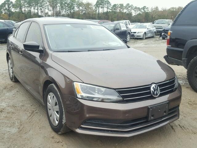 3VW2K7AJ3FM256218 - 2015 VOLKSWAGEN JETTA BASE BROWN photo 1