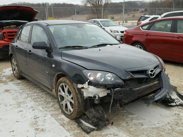 JM1BK343171611815 - 2007 MAZDA 3 HATCHBAC BLACK photo 1