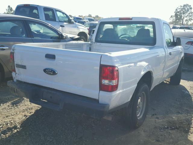 1FTYR10U67PA06162 - 2007 FORD RANGER WHITE photo 4