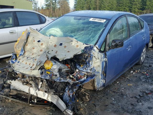 JTDKB20U587784096 - 2008 TOYOTA PRIUS BLUE photo 2