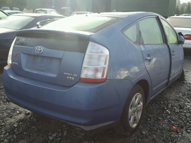 JTDKB20U587784096 - 2008 TOYOTA PRIUS BLUE photo 4