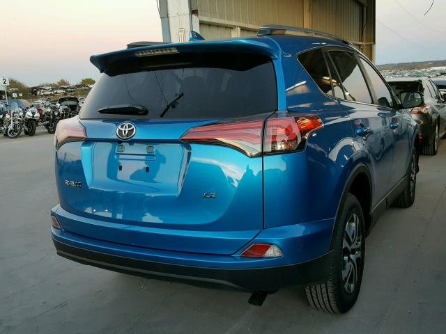 JTMZFREVXHJ715050 - 2017 TOYOTA RAV4 LE BLUE photo 4