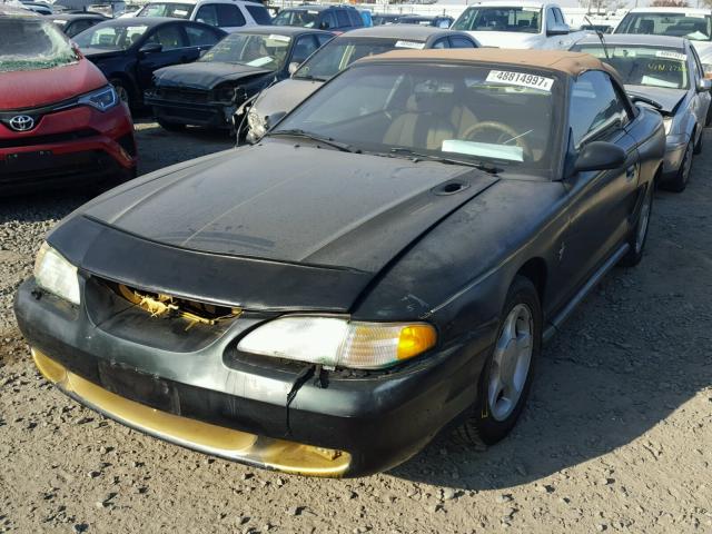 1FAFP4444WF207397 - 1998 FORD MUSTANG GREEN photo 2