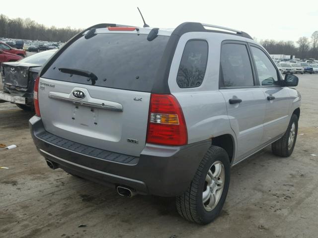 KNDJE723187479795 - 2008 KIA SPORTAGE E SILVER photo 4