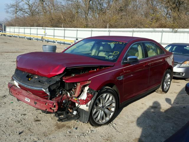 1FAHP2F80FG171909 - 2015 FORD TAURUS LIM RED photo 2