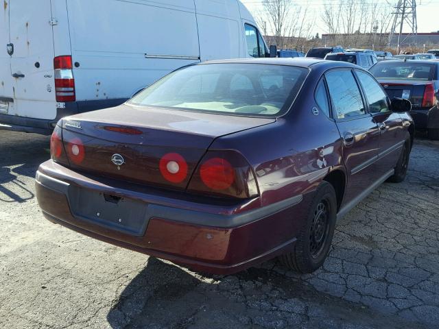 2G1WF52E239160110 - 2003 CHEVROLET IMPALA 栗色 照片 4