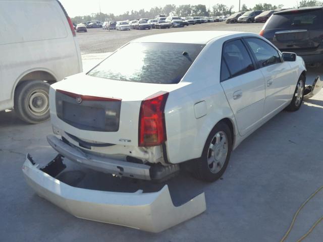 1G6DM577740135975 - 2004 CADILLAC CTS WHITE photo 4