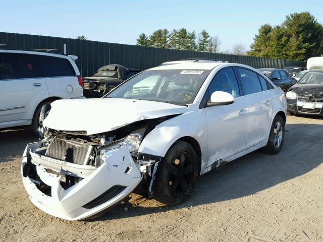 1G1PF5SC0C7154794 - 2012 CHEVROLET CRUZE LT WHITE photo 2