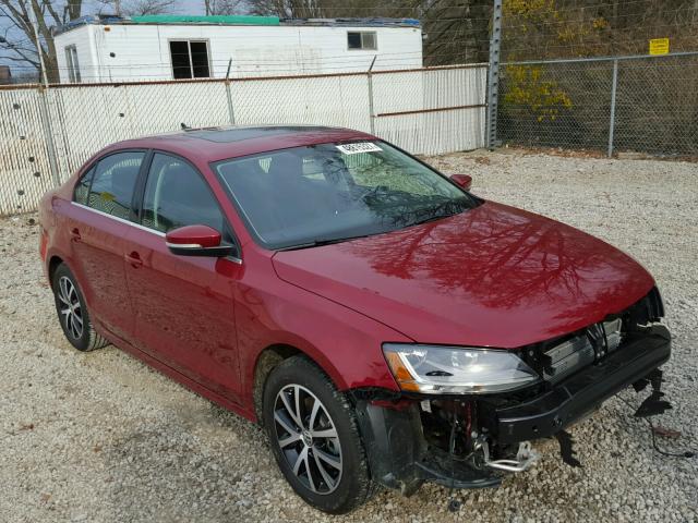 3VWDB7AJXHM381373 - 2017 VOLKSWAGEN JETTA SE RED photo 1