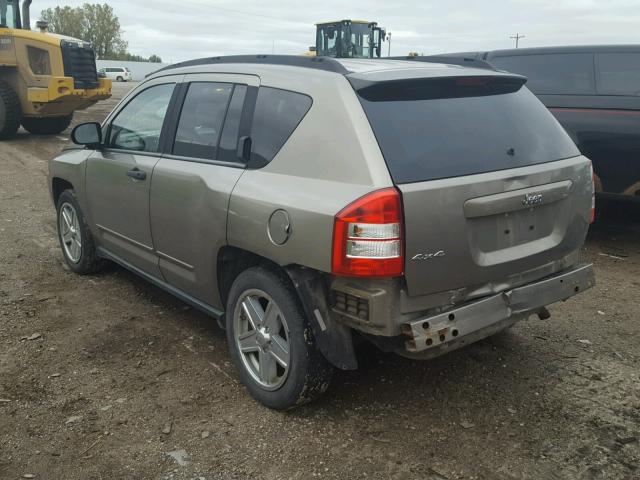 1J8FF47WX8D568411 - 2008 JEEP COMPASS SP 棕色 照片 3