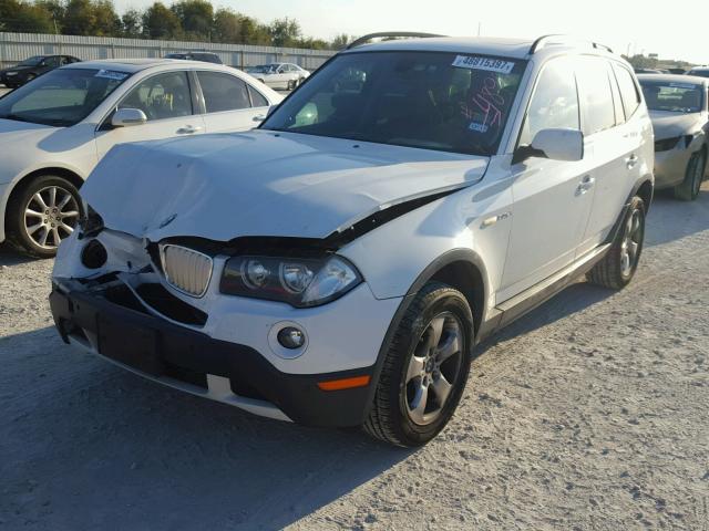 WBXPC93467WF24923 - 2007 BMW X3 3.0SI WHITE photo 2