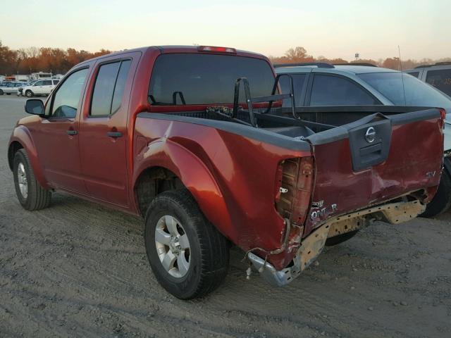 1N6AD0ER1CC409138 - 2012 NISSAN FRONTIER S MAROON photo 3