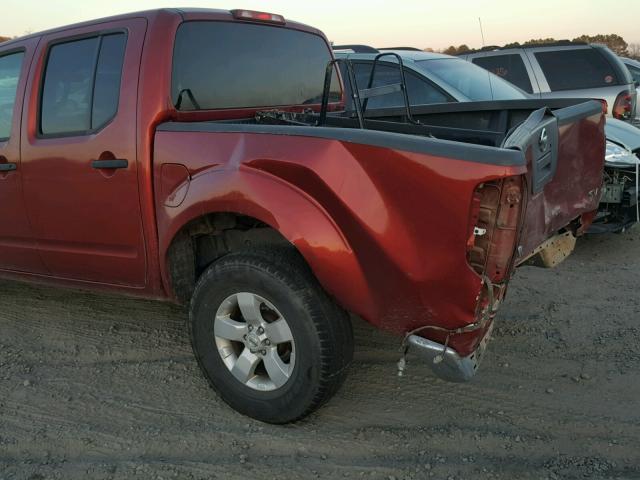 1N6AD0ER1CC409138 - 2012 NISSAN FRONTIER S MAROON photo 9