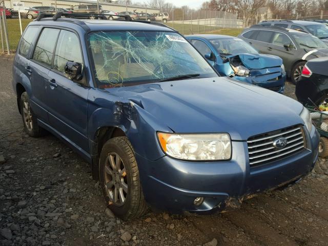 JF1SG65637H715019 - 2007 SUBARU FORESTER 2 BLUE photo 1