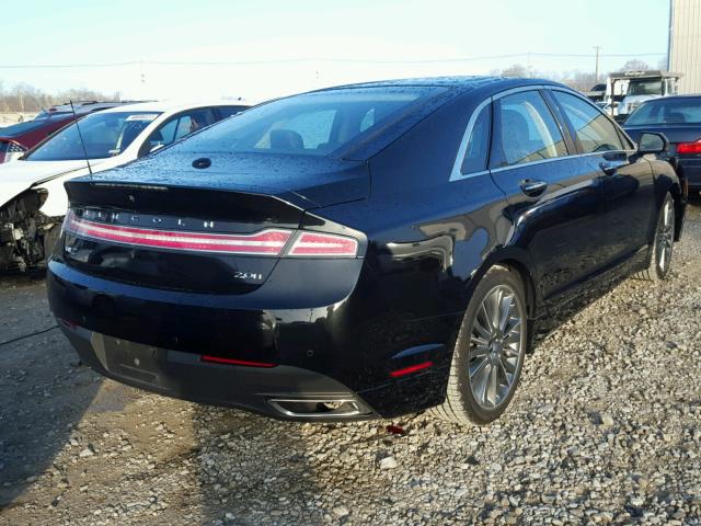 3LN6L2LU7ER824561 - 2014 LINCOLN MKZ HYBRID BLACK photo 4