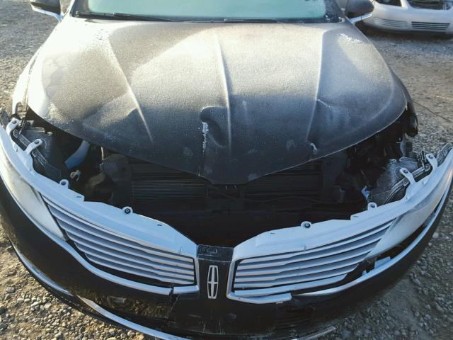 3LN6L2LU7ER824561 - 2014 LINCOLN MKZ HYBRID BLACK photo 7