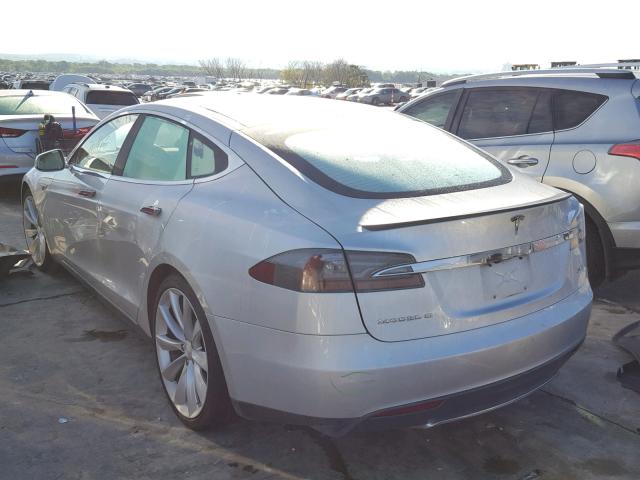 5YJSA1DP9DFP18043 - 2013 TESLA MODEL S Silber Foto 3