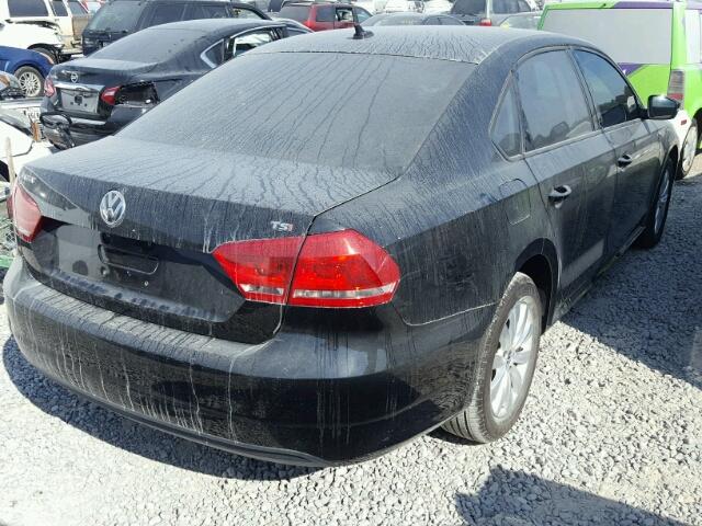 1VWAS7A32EC119753 - 2014 VOLKSWAGEN PASSAT S أسود صورة 4