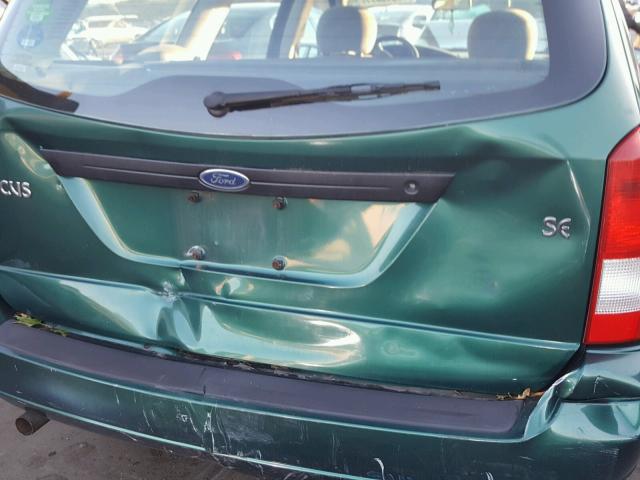 1FAFP36341W169239 - 2001 FORD FOCUS SE GREEN photo 9