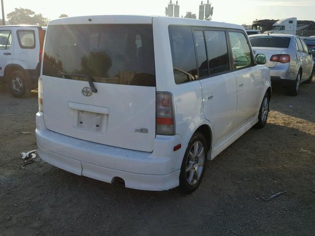 JTLKT334664070284 - 2006 TOYOTA SCION XB WHITE photo 4