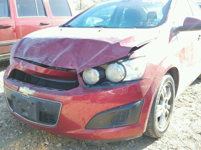 1G1JA5SH6C4152758 - 2012 CHEVROLET SONIC LS RED photo 9