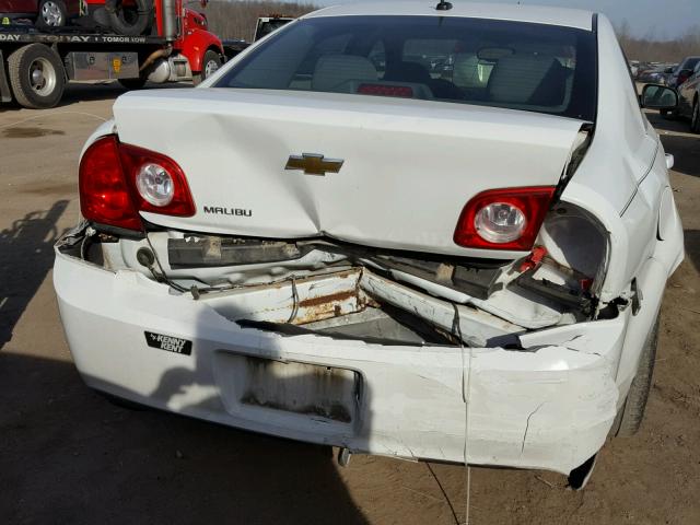 1G1ZB5E19BF371764 - 2011 CHEVROLET MALIBU LS WHITE photo 9