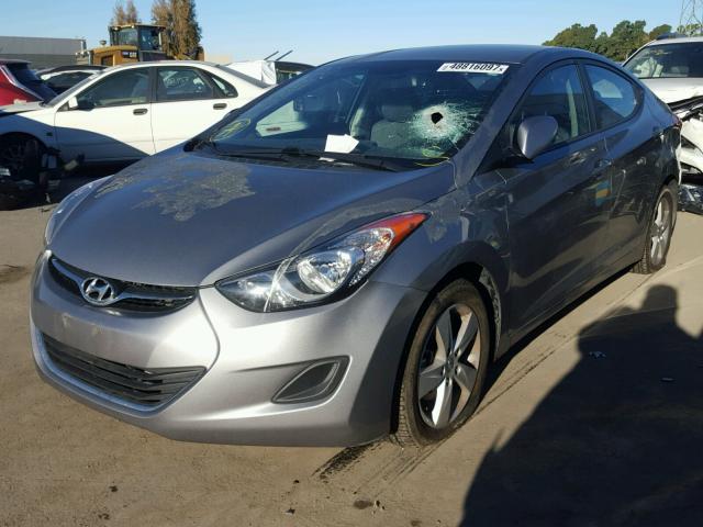 KMHDH4AE2DU804404 - 2013 HYUNDAI ELANTRA GL GRAY photo 2