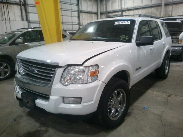 1FMEU73E08UA86095 - 2008 FORD EXPLORER X WHITE photo 2