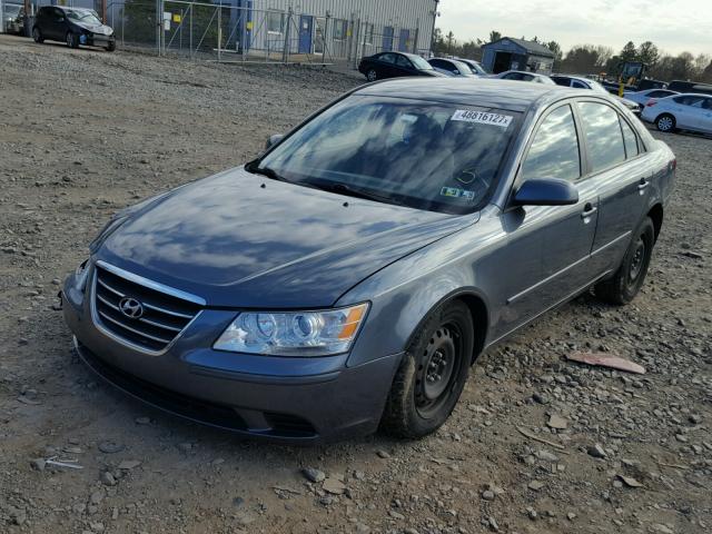 5NPET46C49H573196 - 2009 HYUNDAI SONATA GLS GRAY photo 2