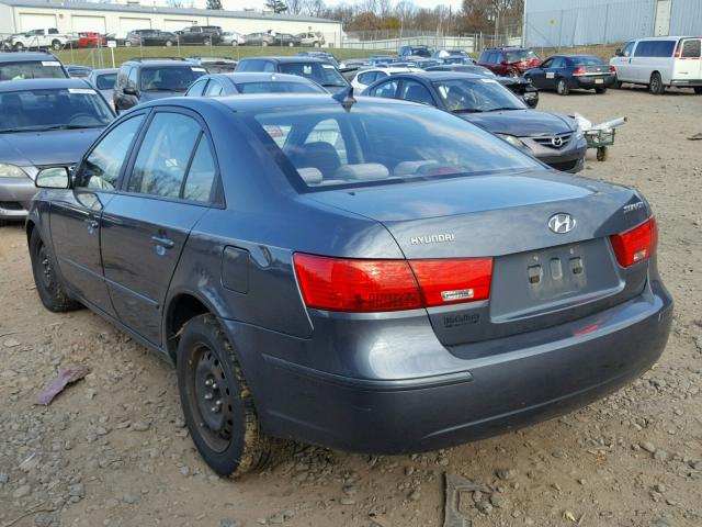 5NPET46C49H573196 - 2009 HYUNDAI SONATA GLS GRAY photo 3