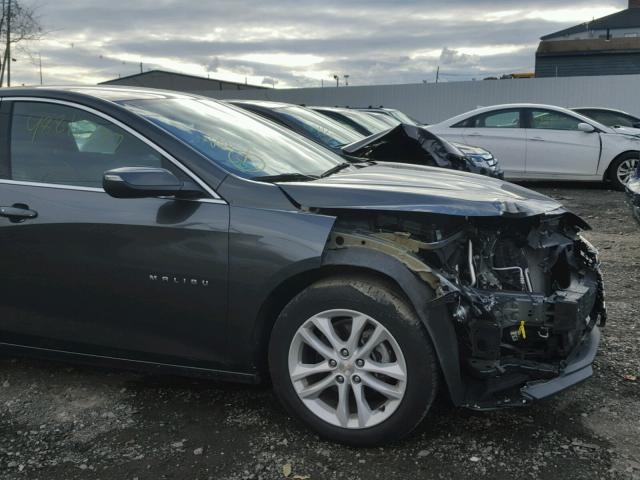 1G1ZE5ST7GF307212 - 2016 CHEVROLET MALIBU LT GRAY photo 9