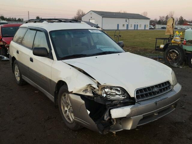 4S3BH675037627833 - 2003 SUBARU LEGACY OUT WHITE photo 1