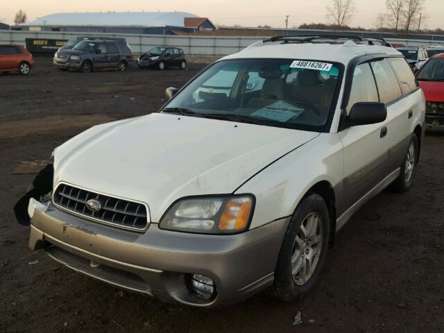 4S3BH675037627833 - 2003 SUBARU LEGACY OUT WHITE photo 2