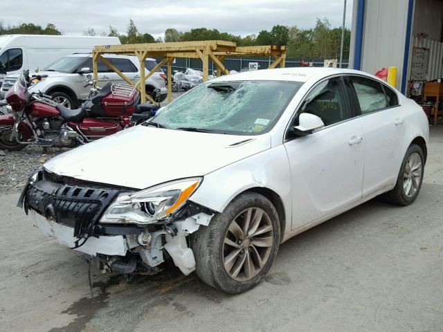 2G4GK5EX3G9109303 - 2016 BUICK REGAL WHITE photo 2