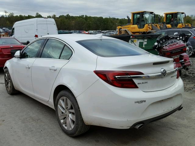 2G4GK5EX3G9109303 - 2016 BUICK REGAL WHITE photo 3