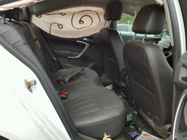 2G4GK5EX3G9109303 - 2016 BUICK REGAL WHITE photo 6