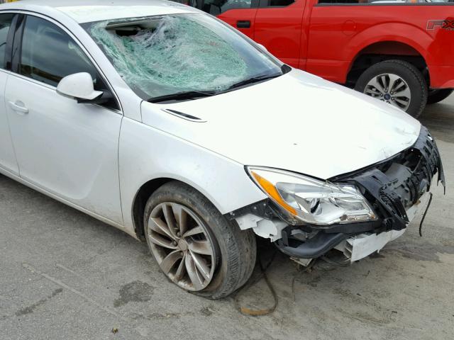 2G4GK5EX3G9109303 - 2016 BUICK REGAL WHITE photo 9