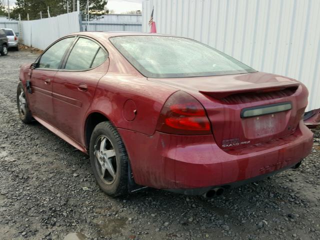 2G2WP522241146979 - 2004 PONTIAC GRAND PRIX BURGUNDY photo 3