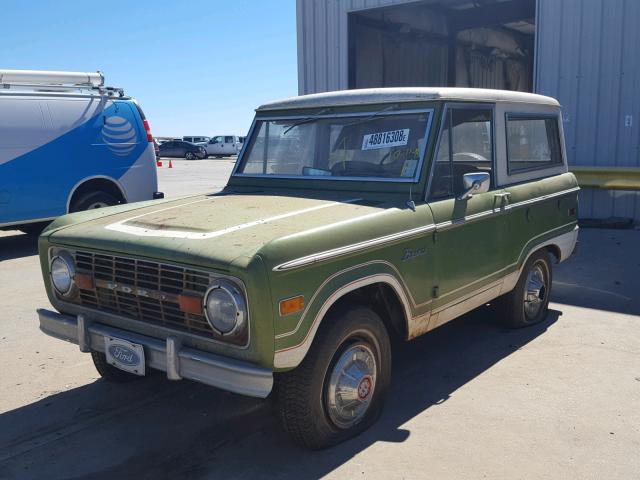 U15GLT66205 - 1974 FORD BRONCO GREEN photo 2