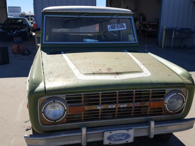 U15GLT66205 - 1974 FORD BRONCO GREEN photo 9