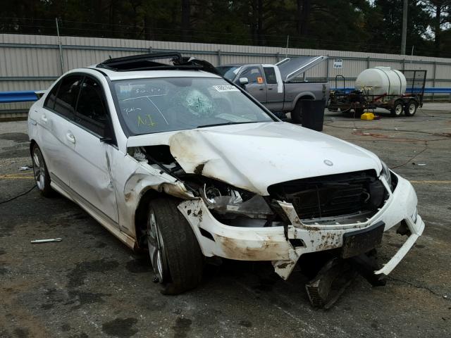 WDDGF4HB6DR268035 - 2013 MERCEDES-BENZ C 250 WHITE photo 1