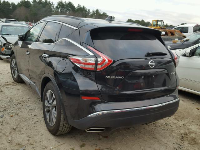 5N1AZ2MH7HN122094 - 2017 NISSAN MURANO S BLACK photo 3