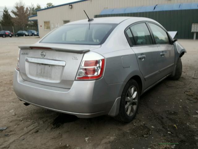 3N1AB6AP7BL626179 - 2011 NISSAN SENTRA 2.0 SILVER photo 4