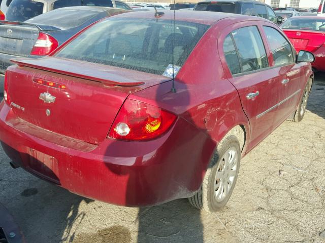 1G1AD5F57A7143876 - 2010 CHEVROLET COBALT 1LT MAROON photo 4