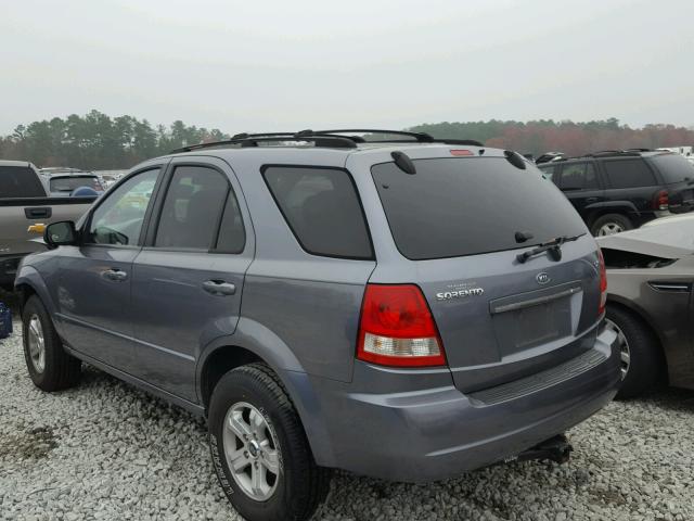 KNDJD733655420721 - 2005 KIA SORENTO EX GRAY photo 3