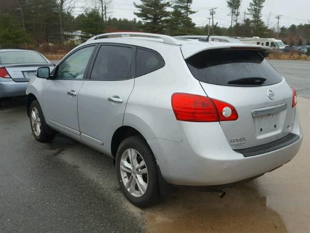 JN8AS5MVXDW123040 - 2013 NISSAN ROGUE S SILVER photo 3