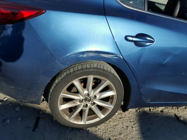 JM1BN1V74H1105135 - 2017 MAZDA 3 TOURING BLUE photo 9