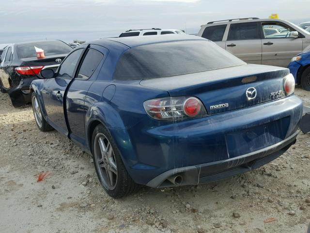 JM1FE173570212467 - 2007 MAZDA RX8 BLUE photo 3