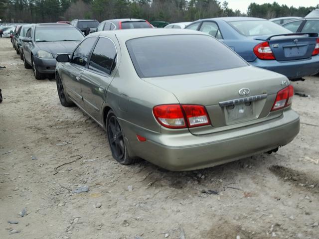 JNKDA31A43T115242 - 2003 INFINITI I35 GREEN photo 3