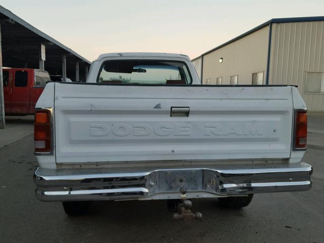 1B7HM16Y8MS227845 - 1991 DODGE W-SERIES W WHITE photo 6